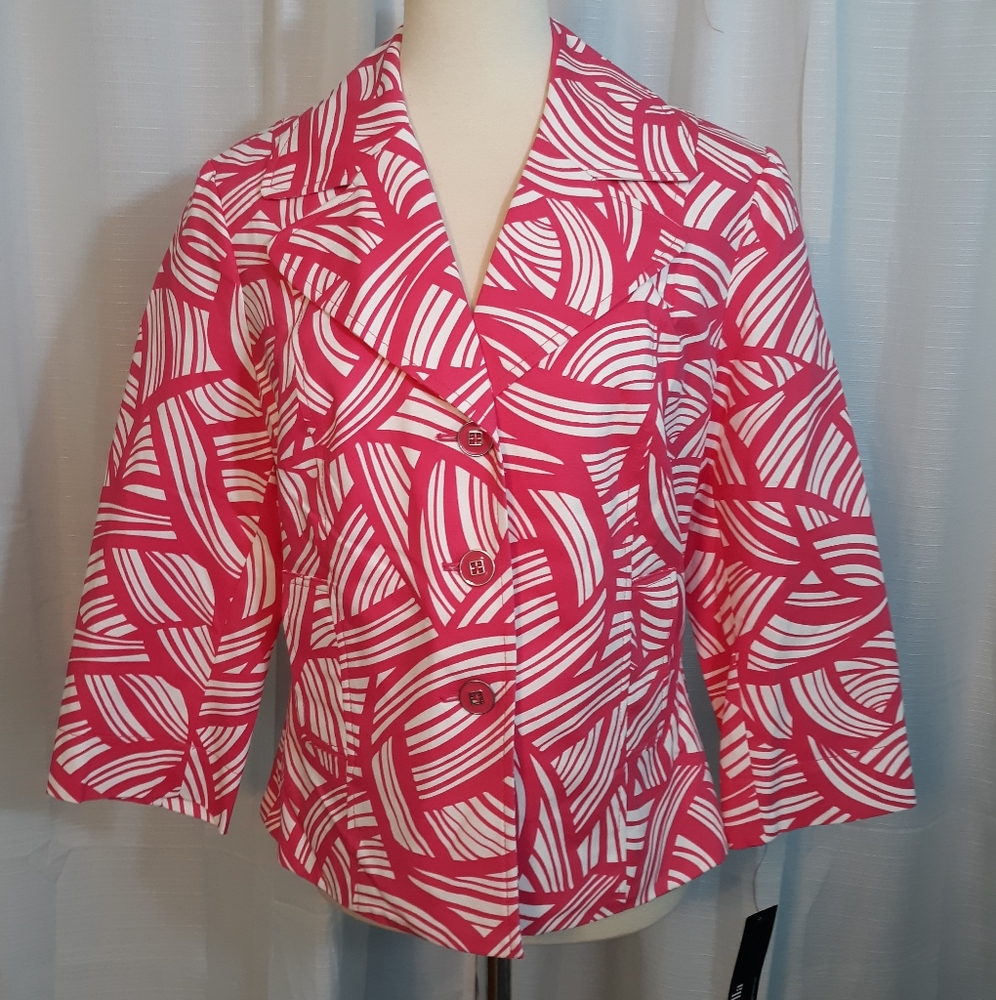 Rafaella popsicle blazer jacket sz large NWT